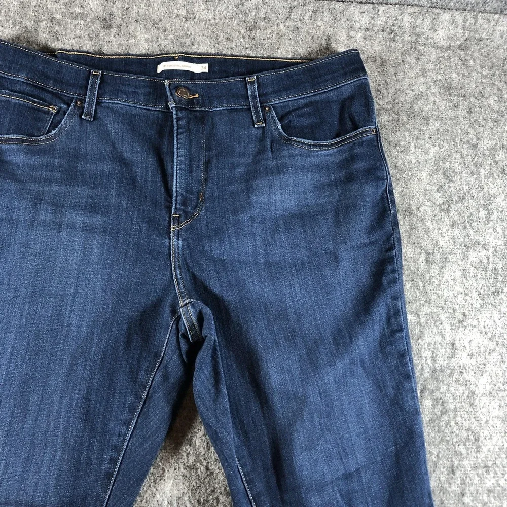 Levis 311 Shaping Skinny Jeans Womens 34 Medium‎ Wash Stretch Denim